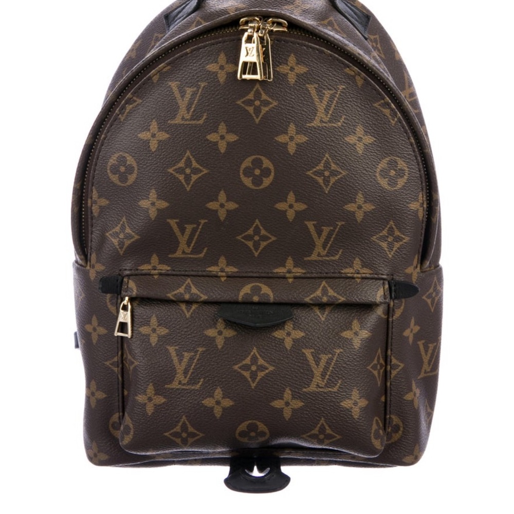 Louis Vuitton Brown Monogram Backpack with Gold-Tone Hardware